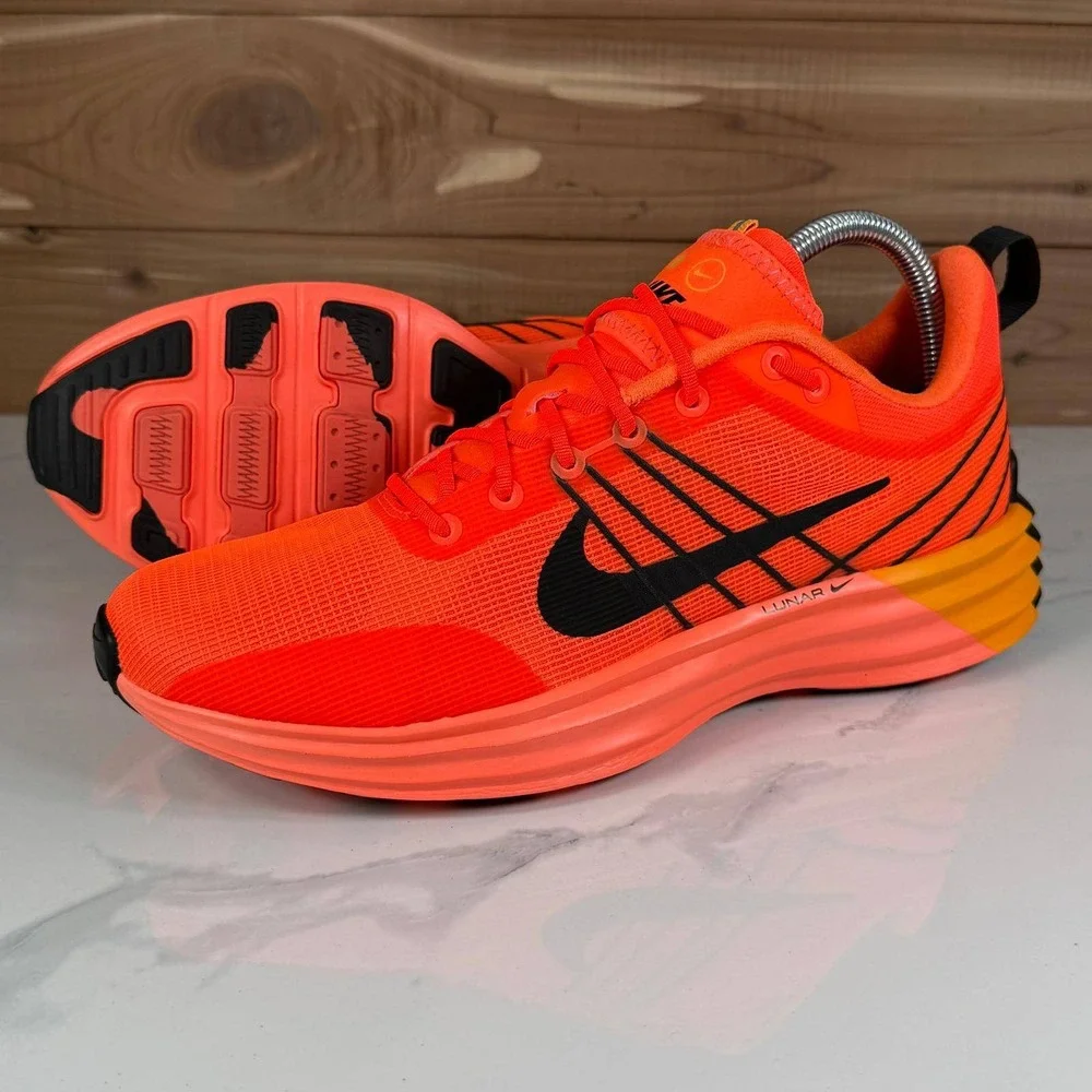 Nike‎ Lunar Roam Total Orange Black Running Shoes HJ9145-809 Mens 8